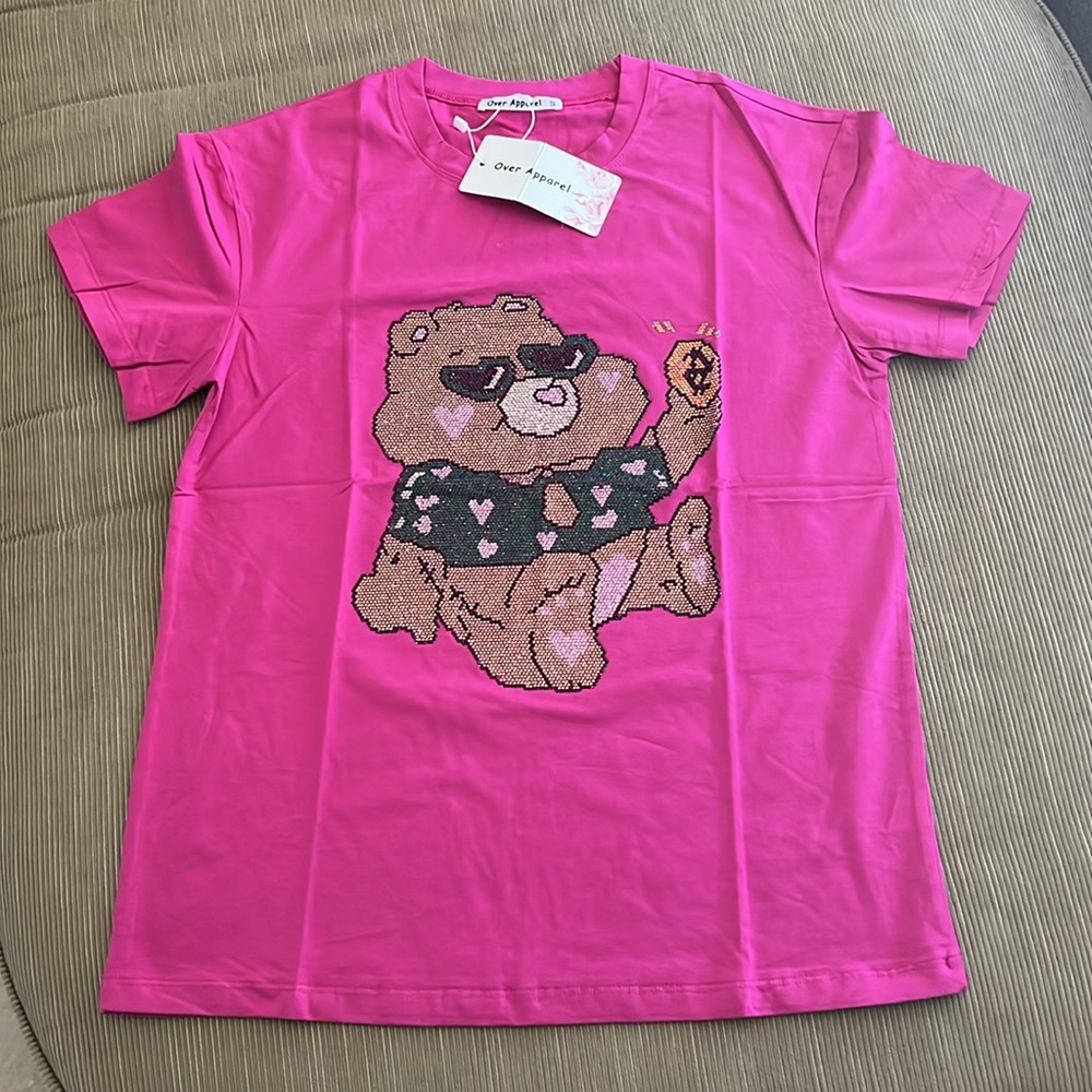 Over Apparel Sequin Top, T-shirt
